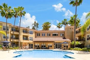 Sparkling pool and spa